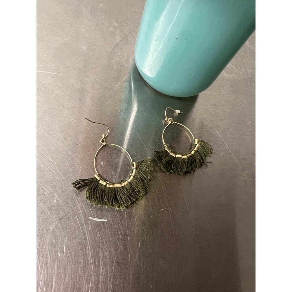 Universal Thread Army Green Earrings